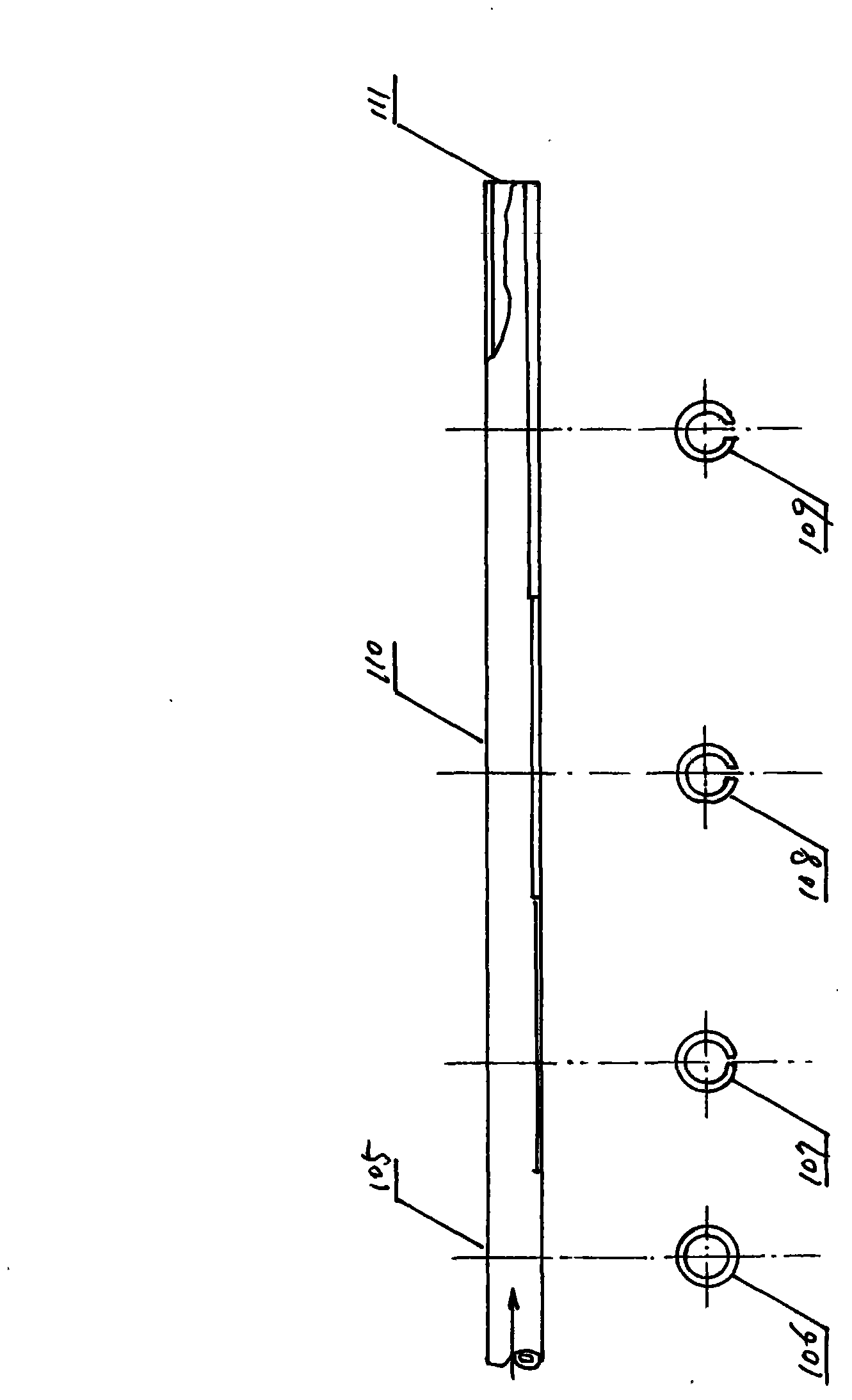 Low-position straight heating machine