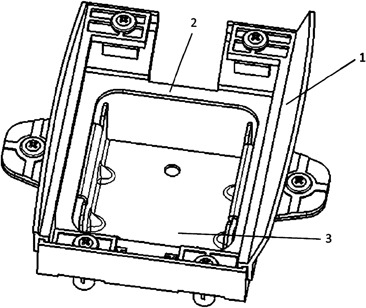 Radar mounting structure and vehicle with same