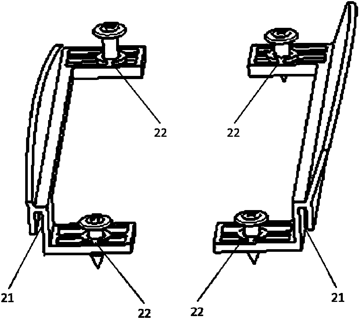 Radar mounting structure and vehicle with same