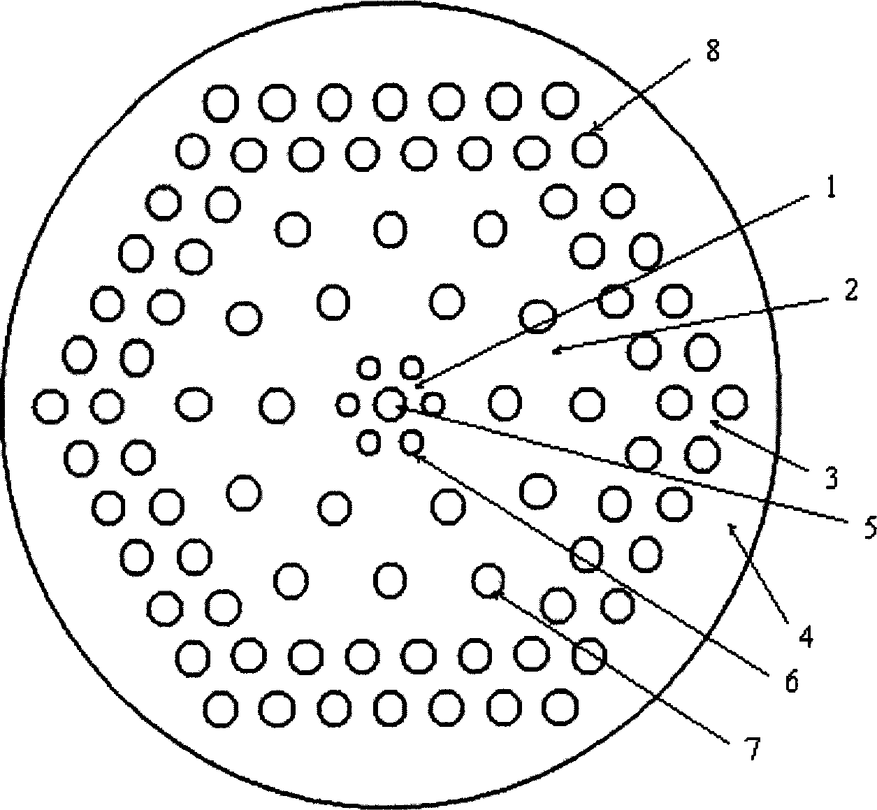 Rare-earth doped photon crystal optical fiber