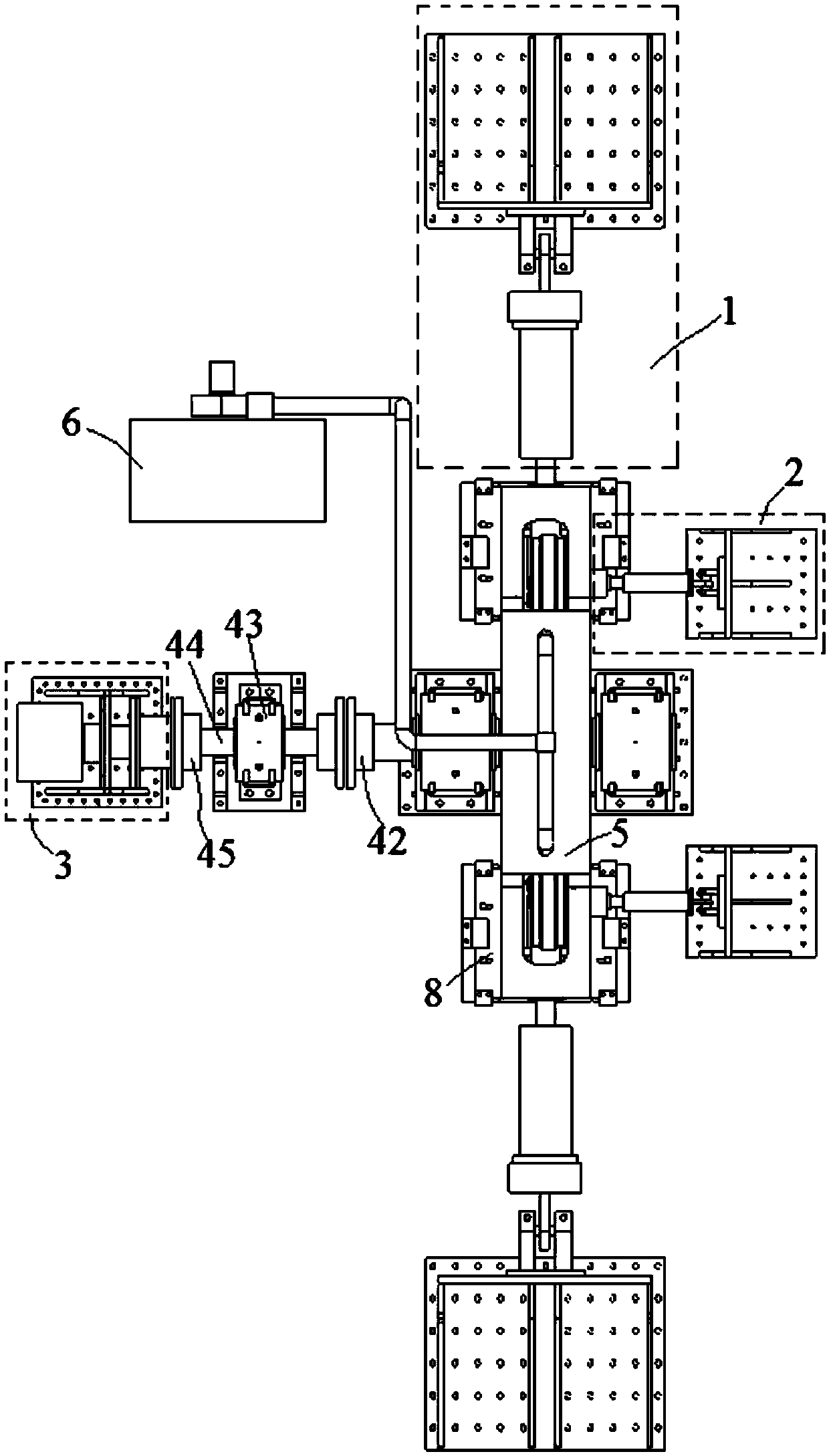 Reliability test system for test wheel