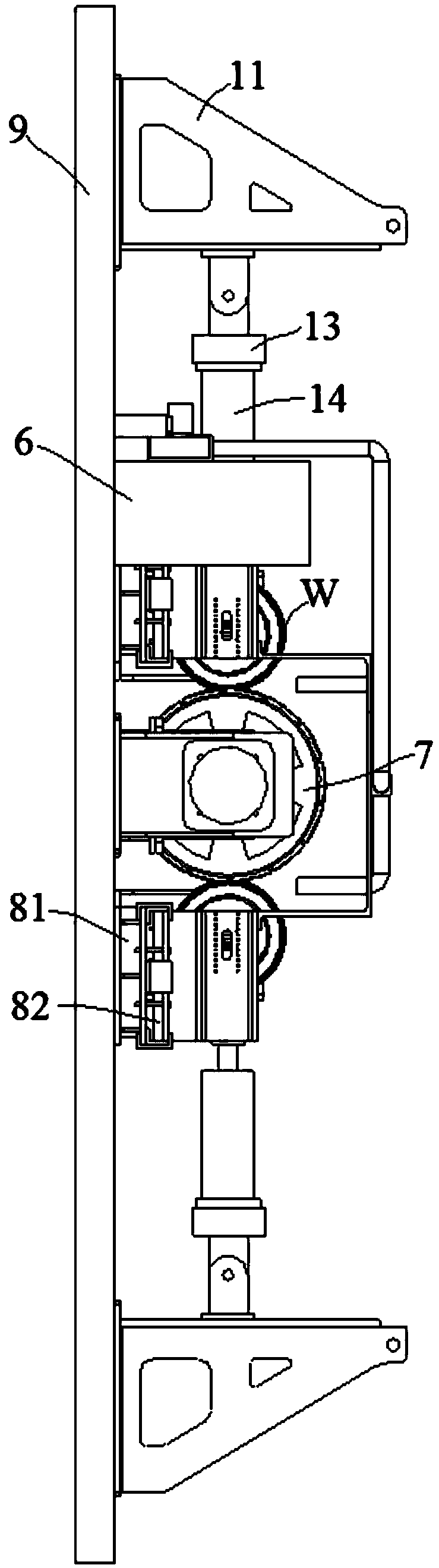 Reliability test system for test wheel