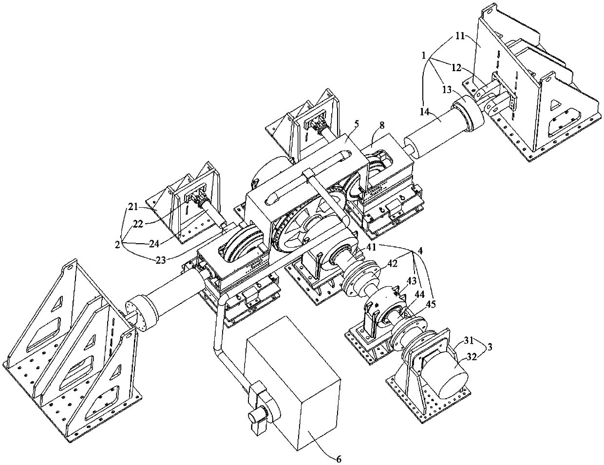 Reliability test system for test wheel