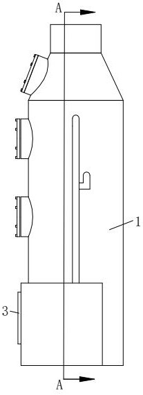 Novel alkali wash filtering device for rubber production