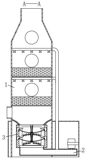 Novel alkali wash filtering device for rubber production