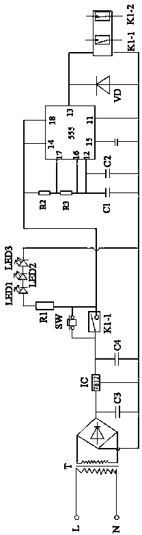 Incubator lighting circuit