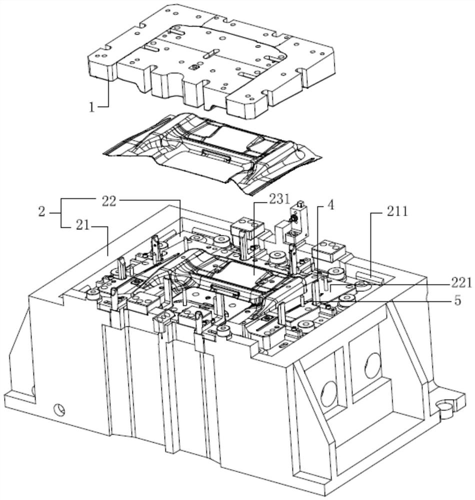 Forming mold for casting of integrated floating plate