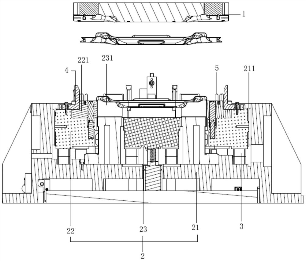 Forming mold for casting of integrated floating plate