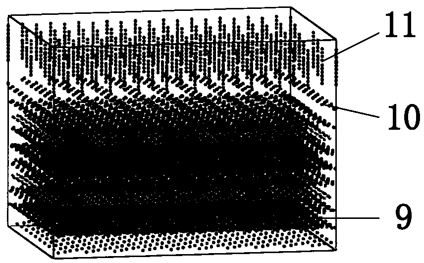 Laminar metal composite material interface bonding energy calculating method