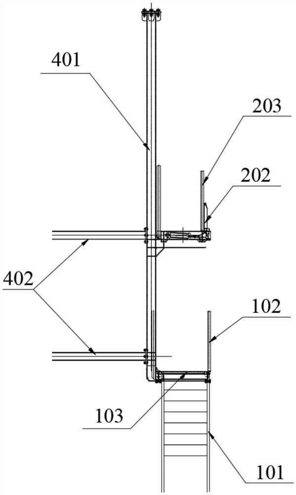 Safety interlocking system suitable for urban railway vehicle maintenance warehouse