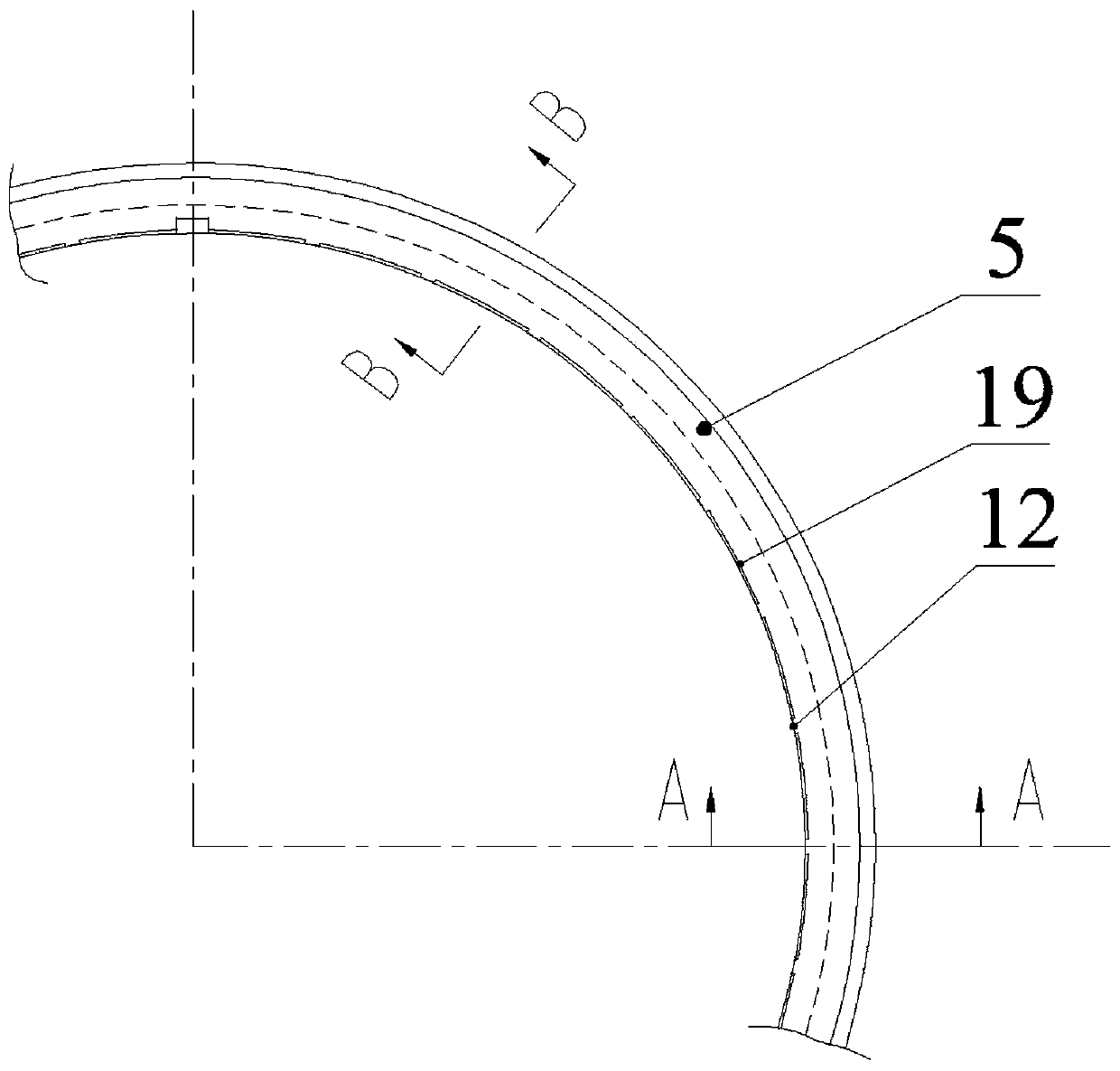 A centrifugal separation drum machine