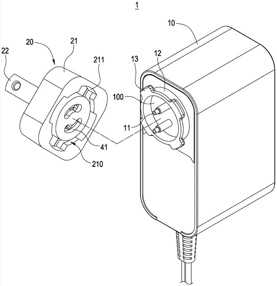 Plug detachable multi-directional power supply