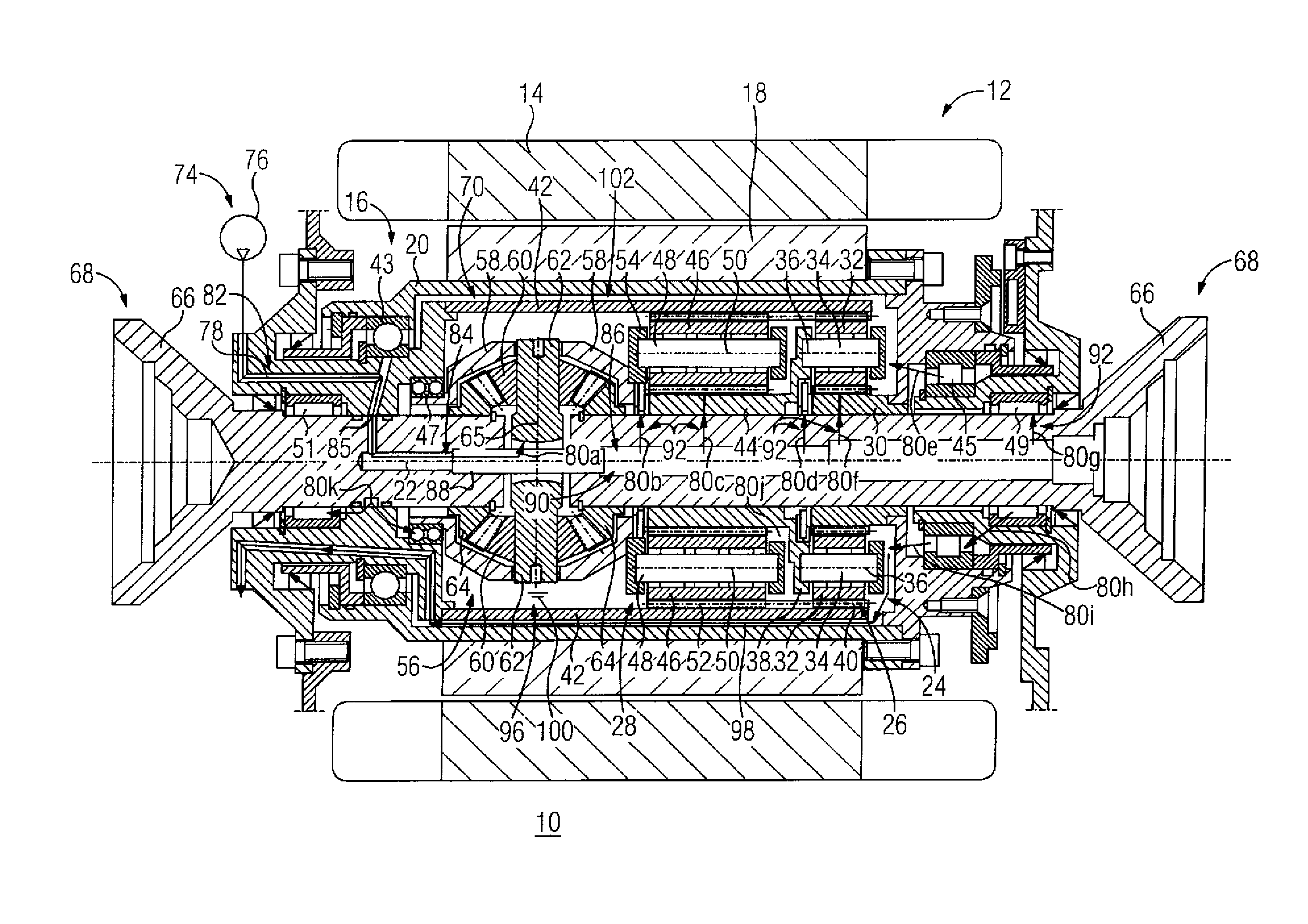 Drive device for a motor vehicle