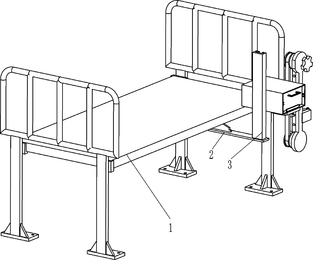 Bed convenient for patient to vomit for department of gastroenterology