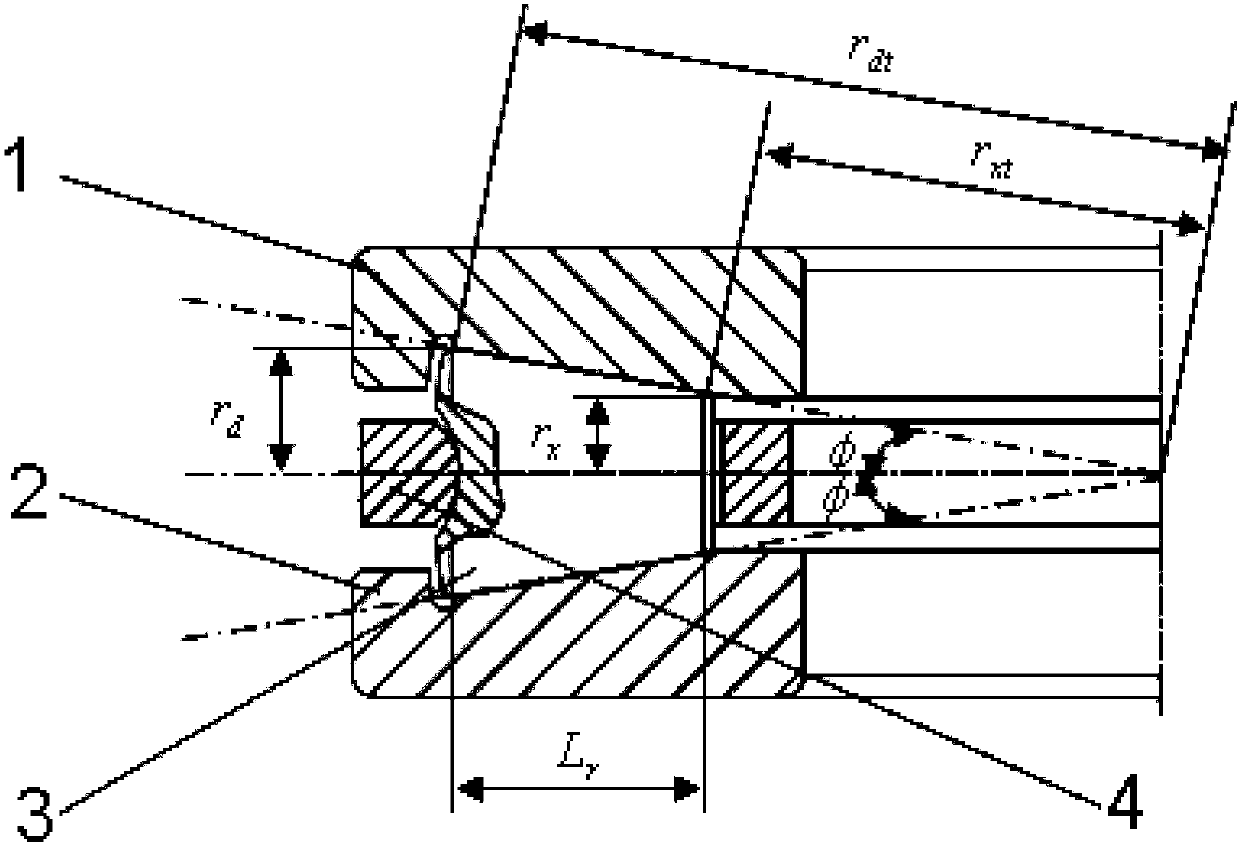 Low-frictional-loss thrust conical roller bearing