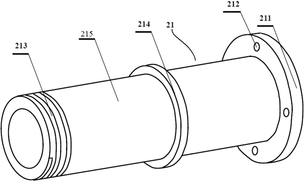 Micro-amplitude low-frequency tensioning device for flexible transmission