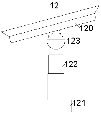 An electric power mobile payment terminal pos machine with adjustable tilt angle