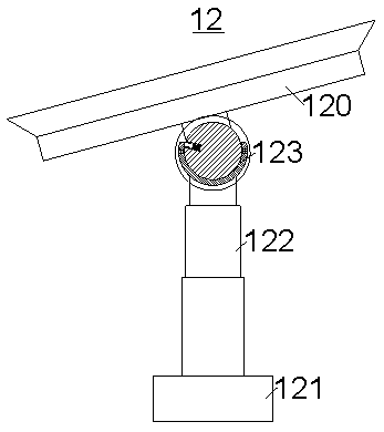 An electric power mobile payment terminal pos machine with adjustable tilt angle