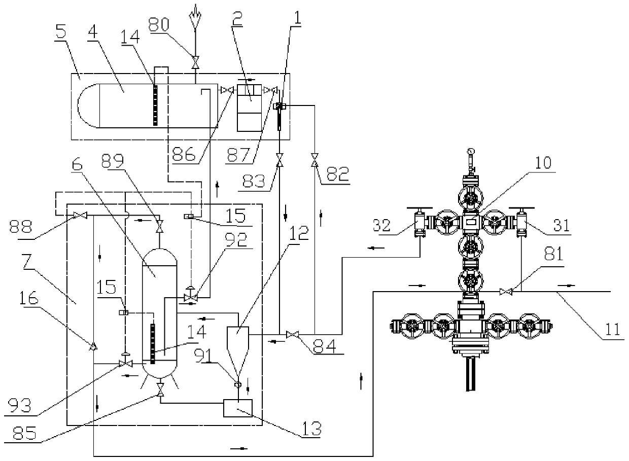 Negative pressure suction drainage gas recovery device