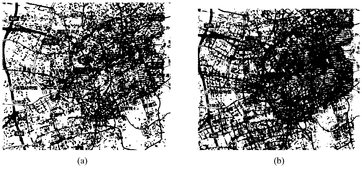 Urban human flow mode detection method based on deep neural network graph encoder