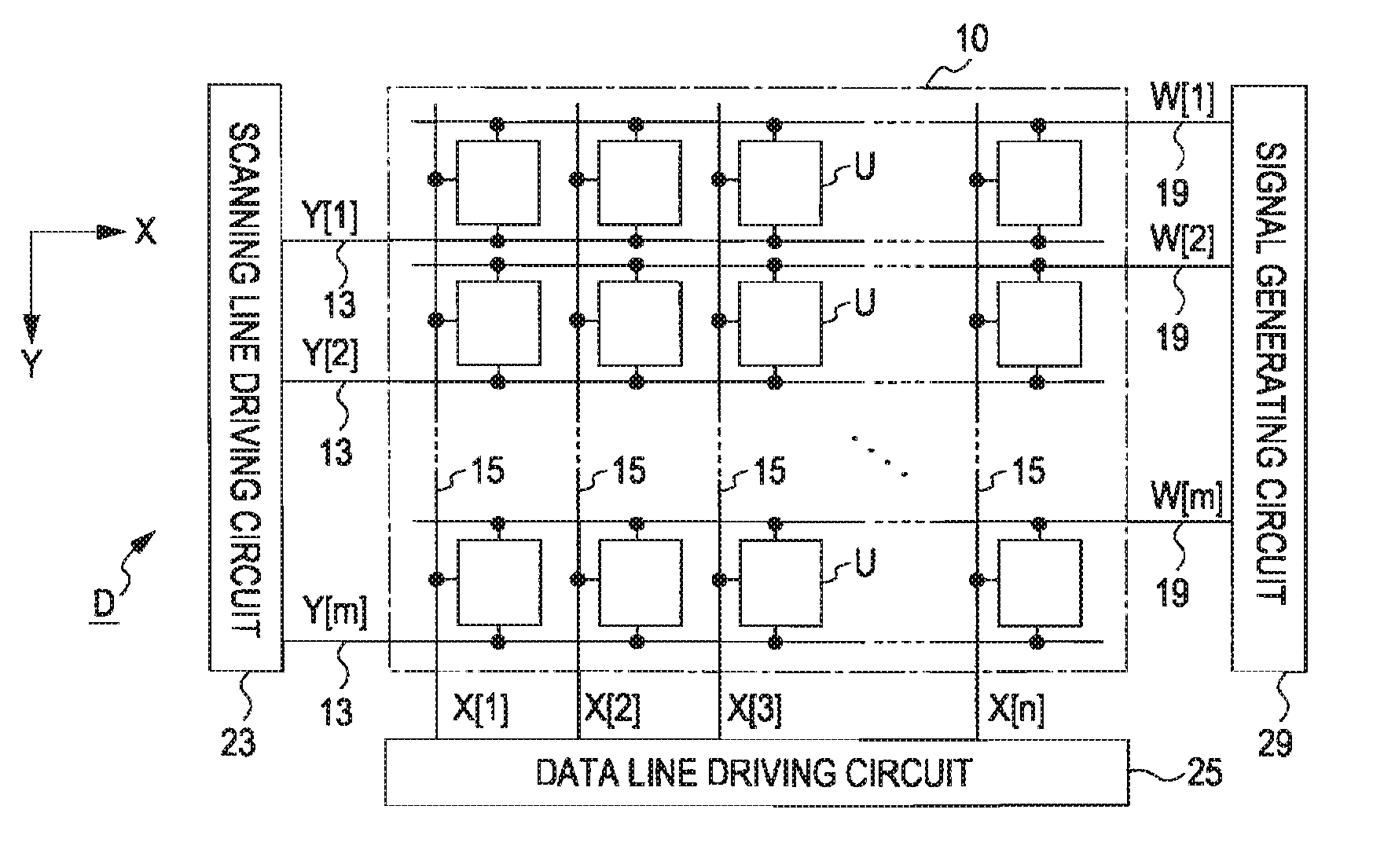 Electronic circuit, electronic device, method of driving electronic device, electro-optical device, and electronic apparatus