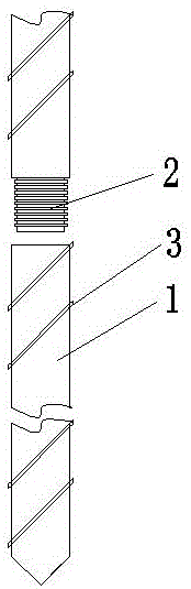 Rotary jet grouting bar inserting type mini pile construction method