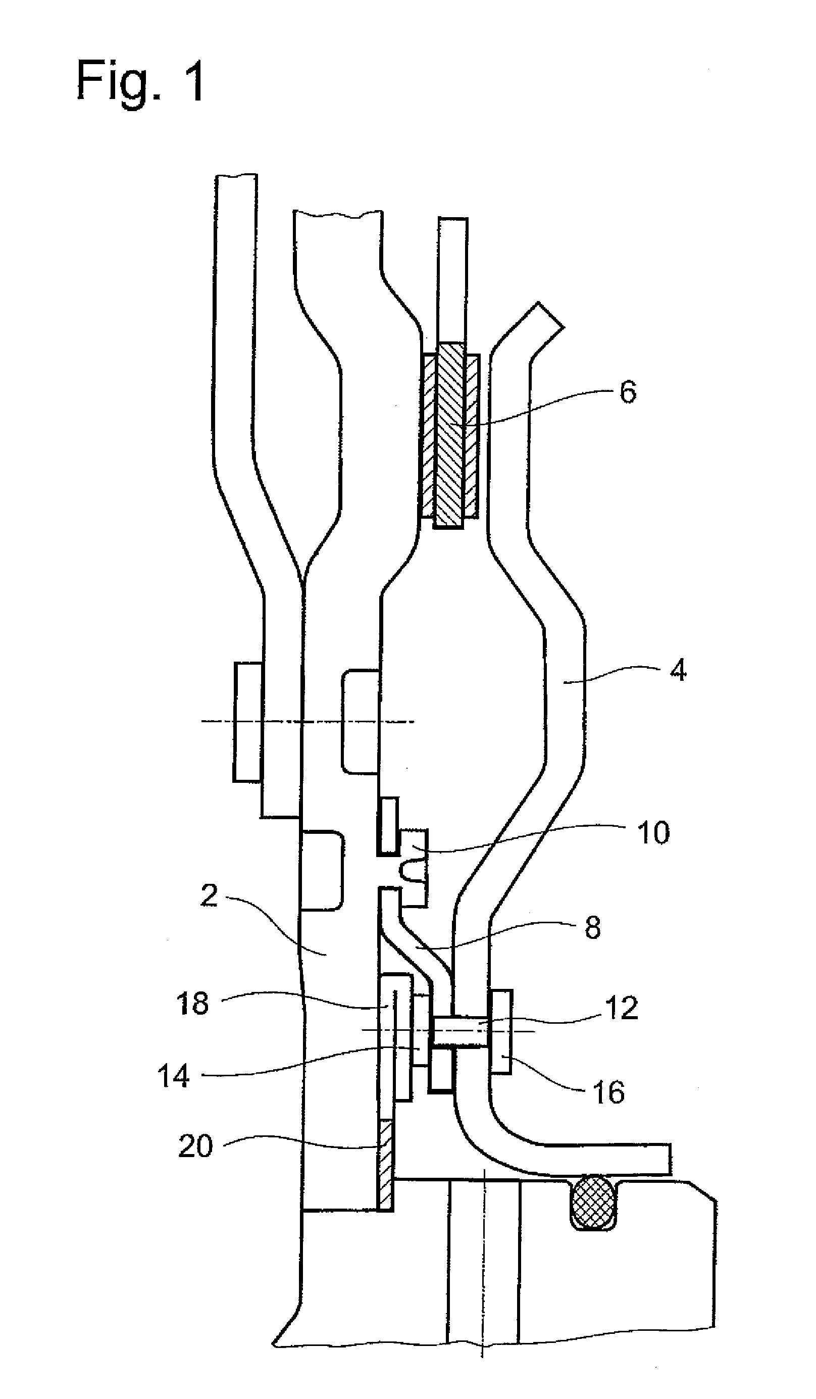 Housing-piston assembly for a coupling device and assembly method