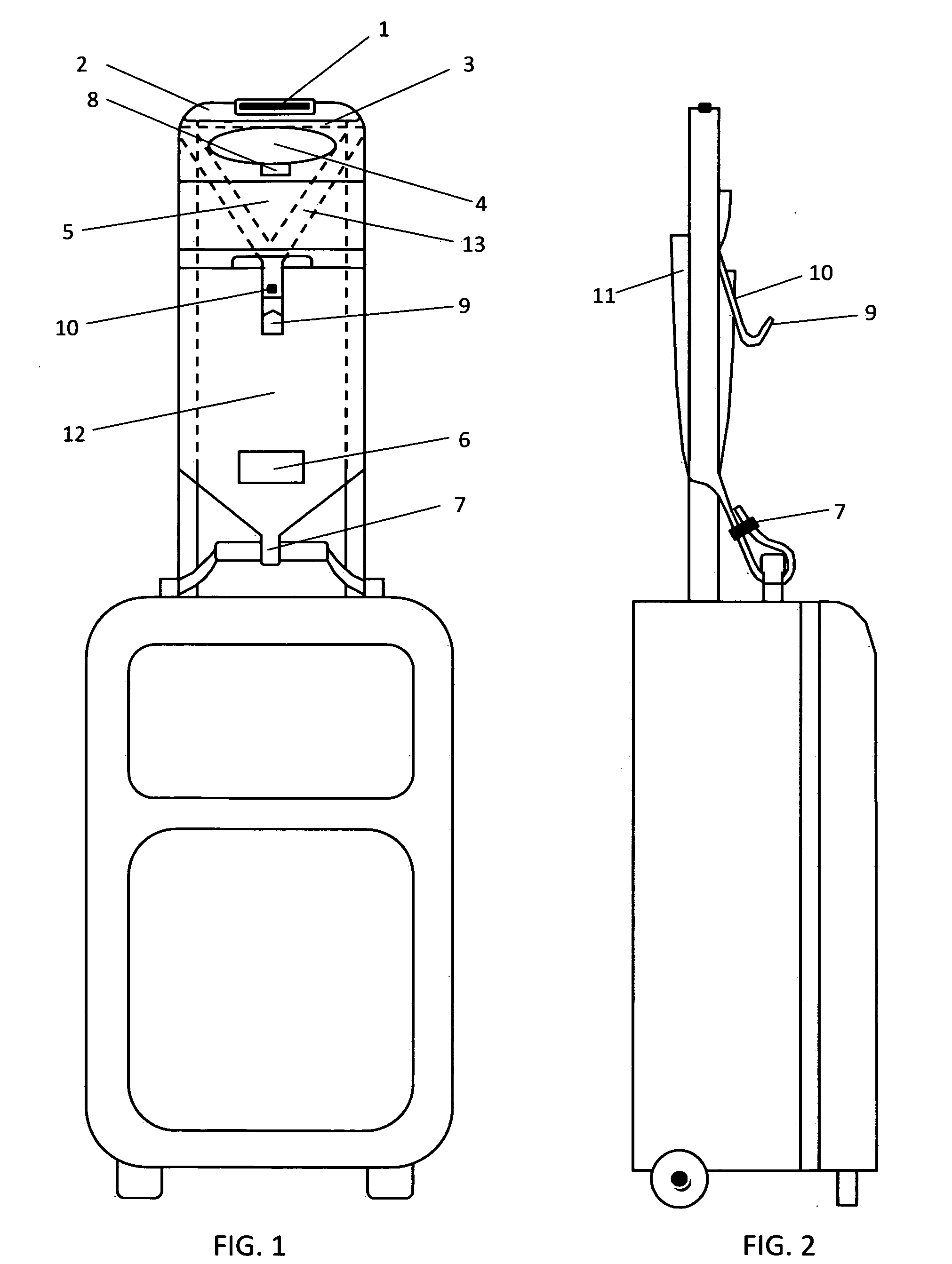 Flexible luggage organizer