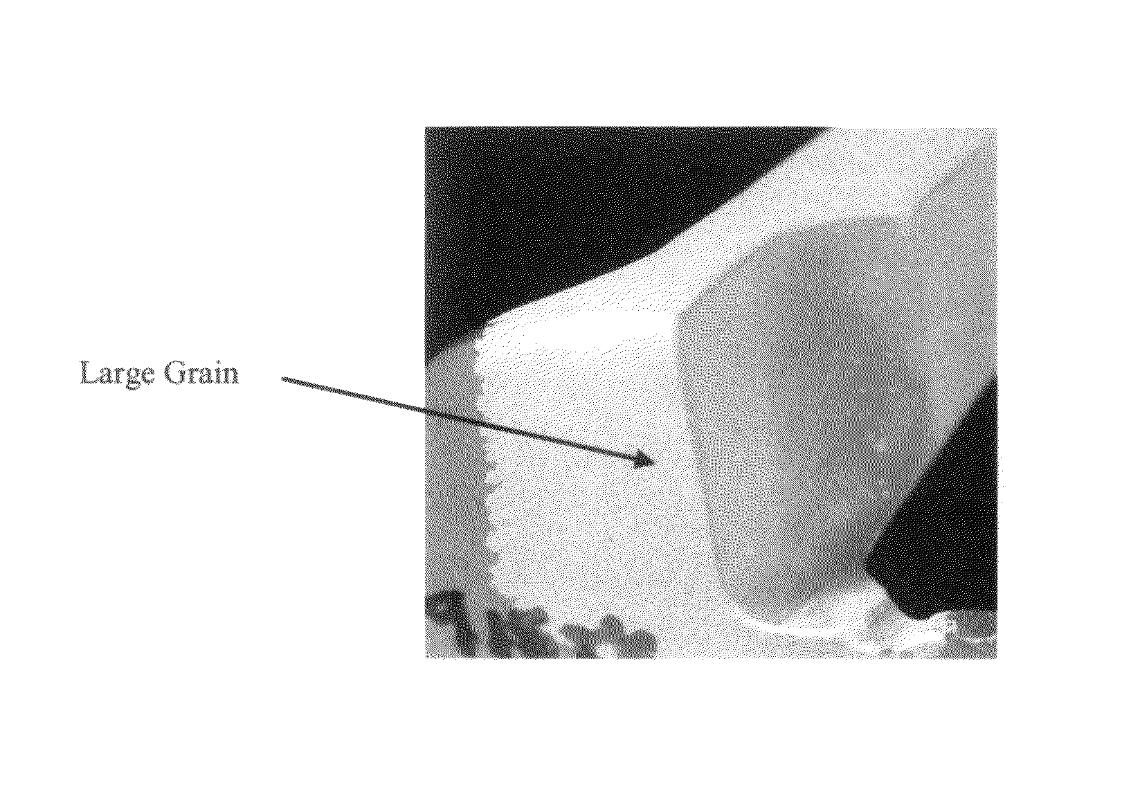 Strategically placed large grains in superalloy casting to improve weldability