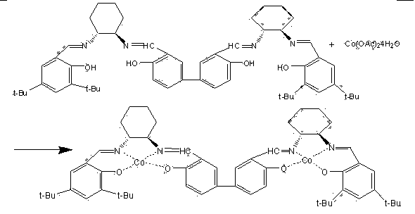 Salen catalyst for optical polymerization reaction of racemic propylene oxide and preparation method of salen catalyst