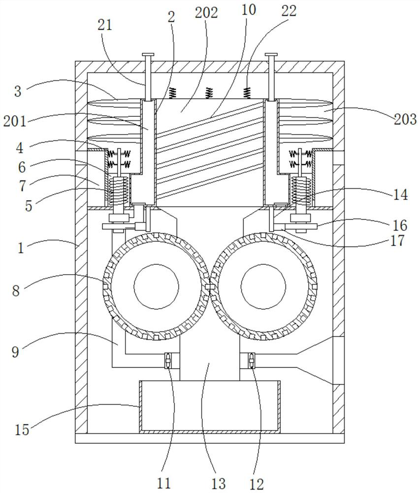 Self-drying biomass particle granulating device