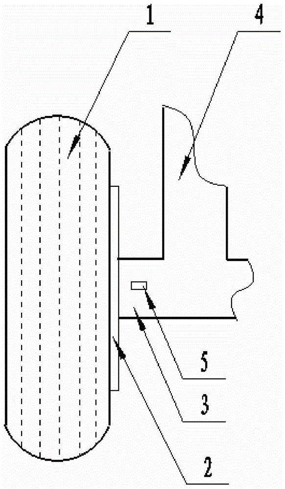 Undercarriage wheel brake kinetic moment measuring method