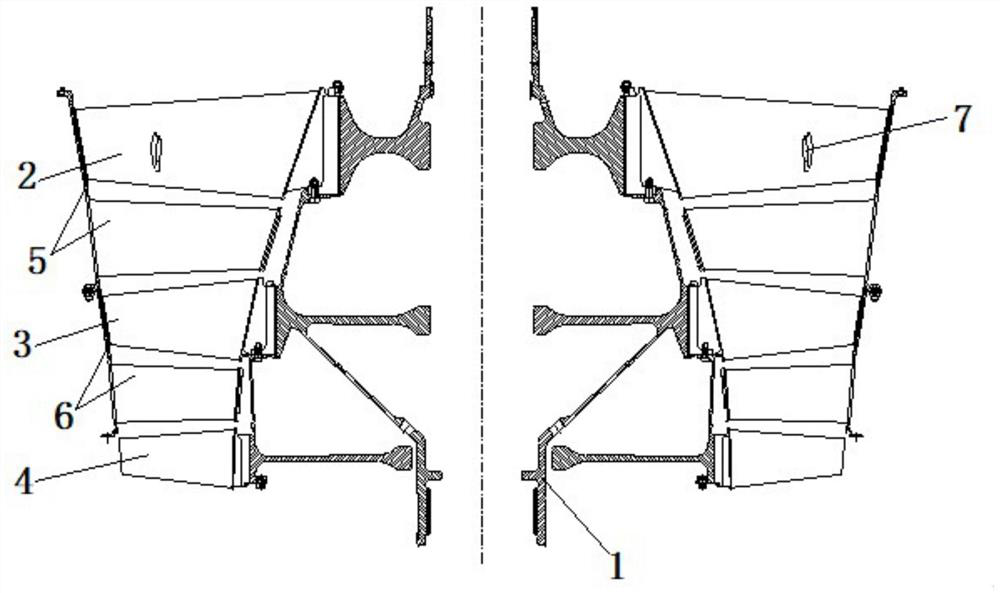 Engine rotor and stator structure assembling and disassembling device