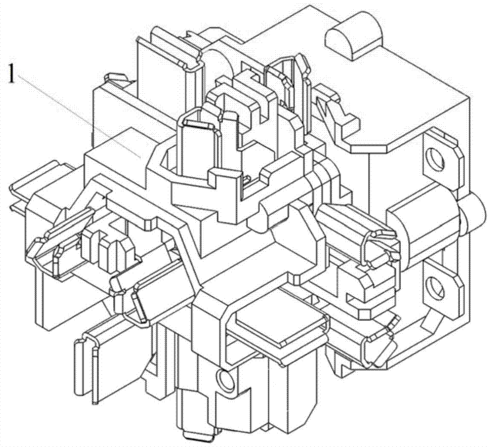 Interior structure of square socket