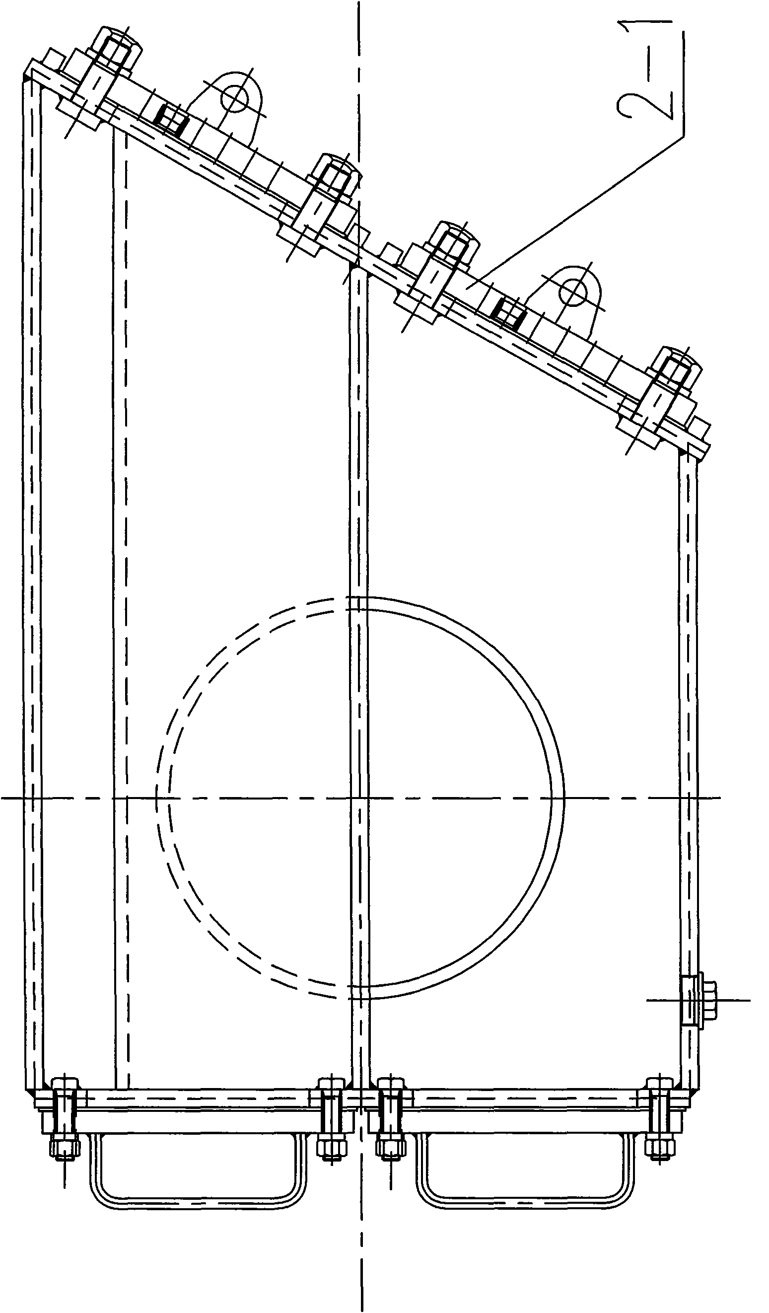 Blast furnace slag processing device