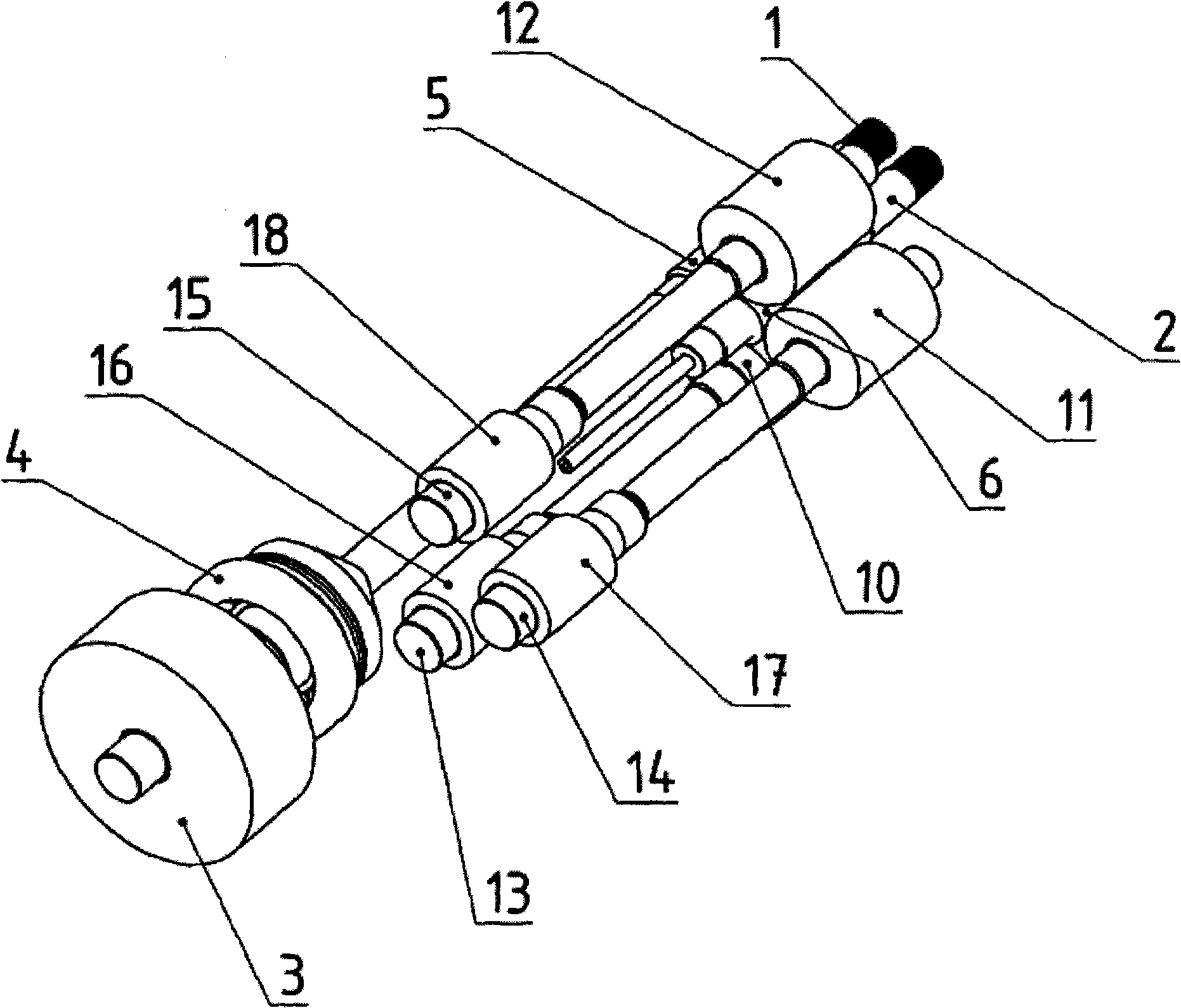 Gear system for a twin-screw extruder