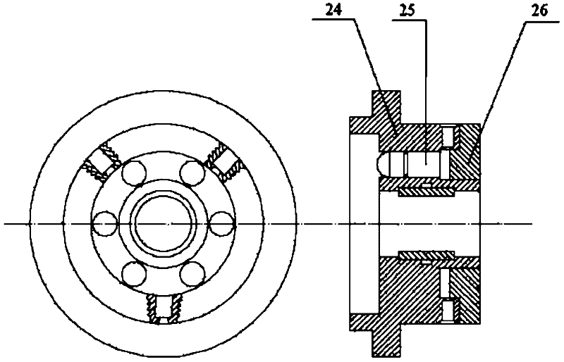 Ship propulsion shafting longitudinal vibration simulation test bench