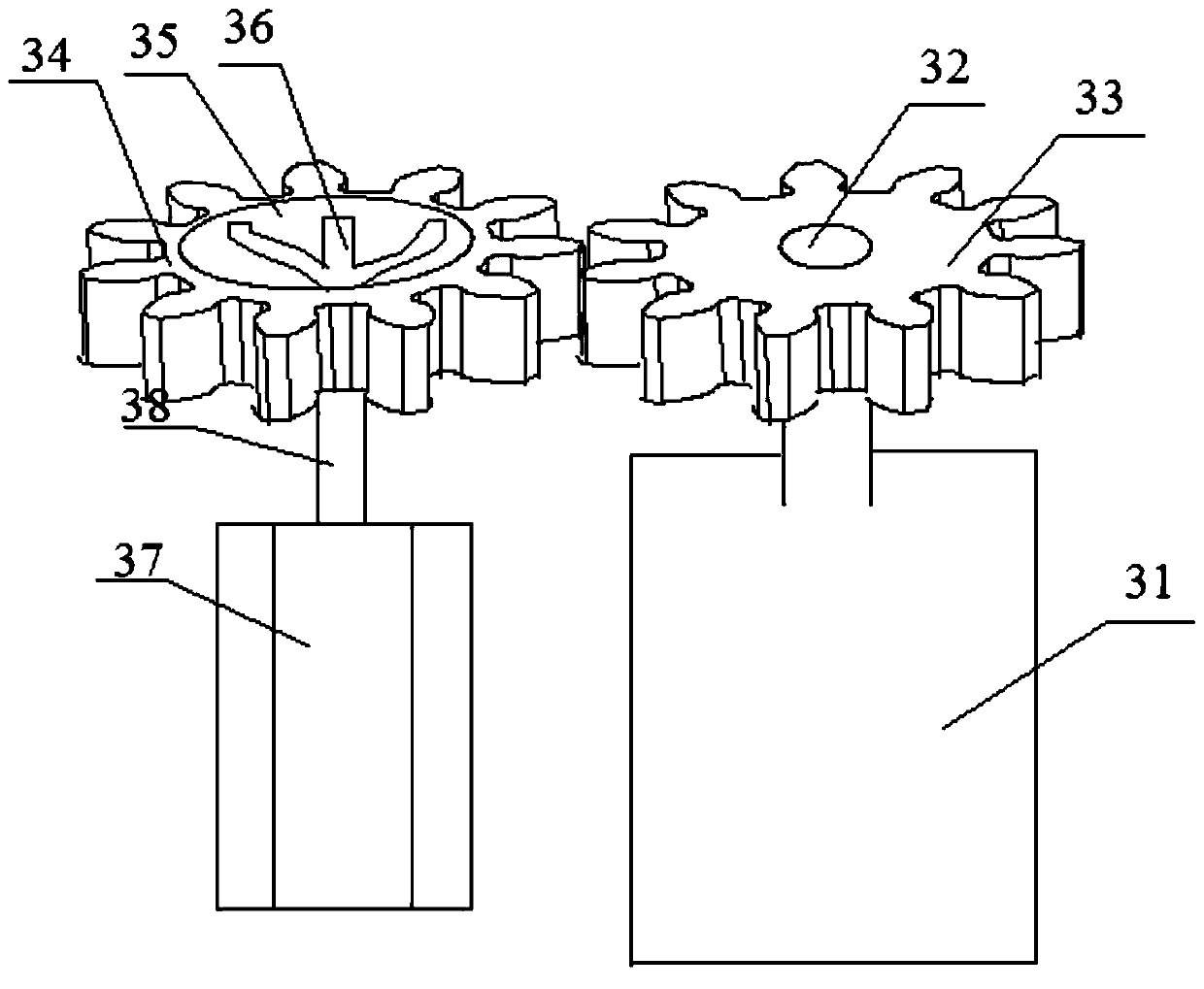 Motor rotor intelligent deflection test system