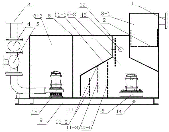 Integral closed oil separator