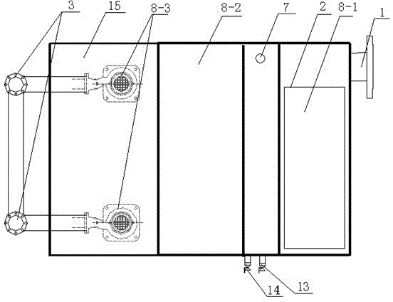 Integral closed oil separator