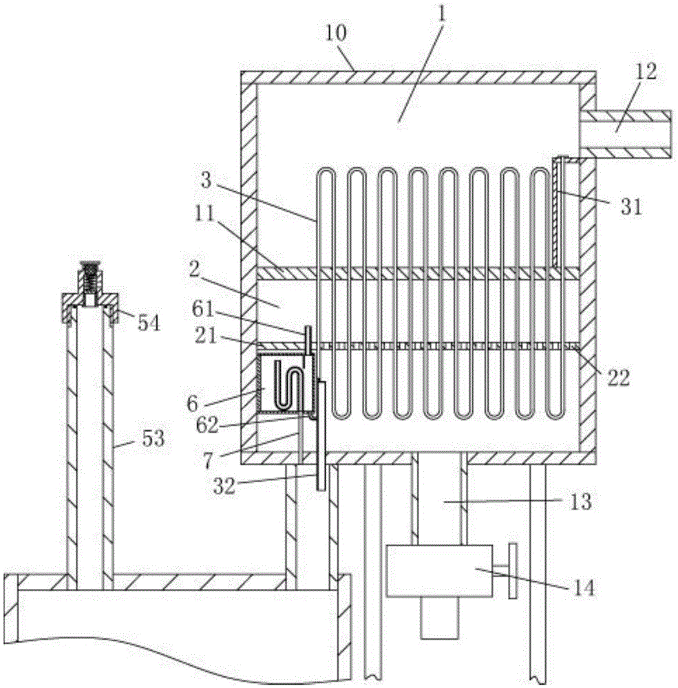 Device for desalinating sea water through wind energy of typhoon