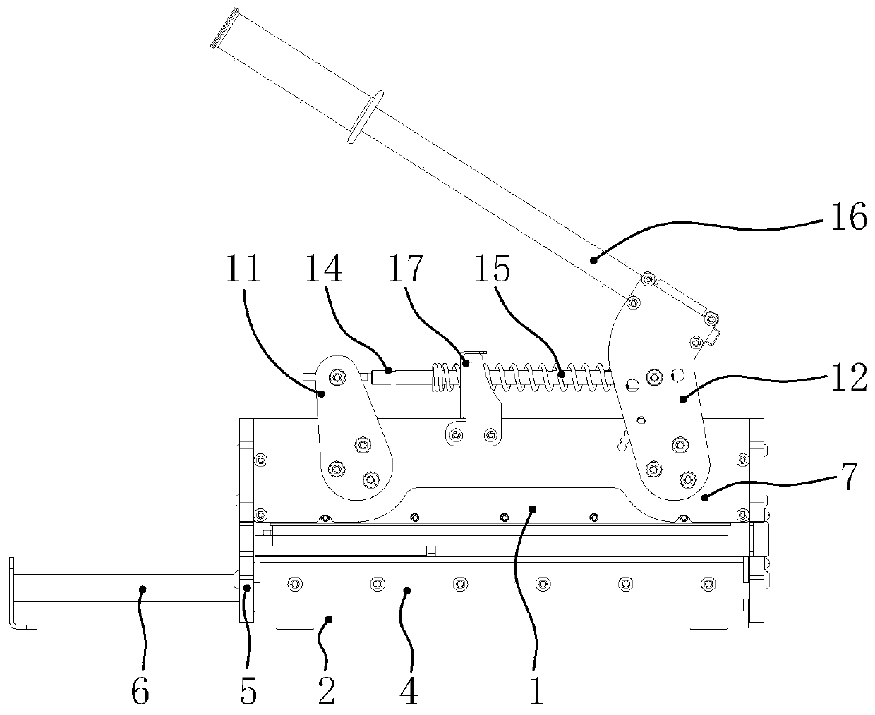 Movement mechanism for synchronization action of cutters and cutting knife