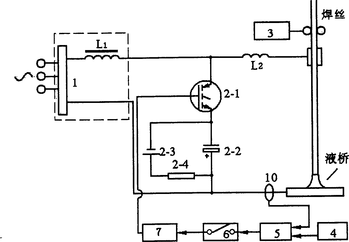 Method and system for reducing splash in gas shielded welding of short-circuiting transfer