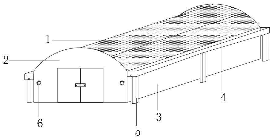 Agricultural greenhouse automatic irrigation system utilizing rainwater and using method of agricultural greenhouse automatic irrigation system