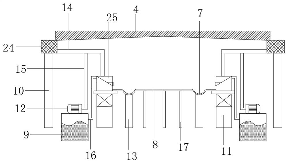 Agricultural greenhouse automatic irrigation system utilizing rainwater and using method of agricultural greenhouse automatic irrigation system