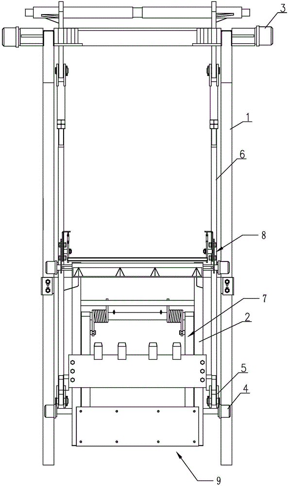 Can hanging device for garbage truck