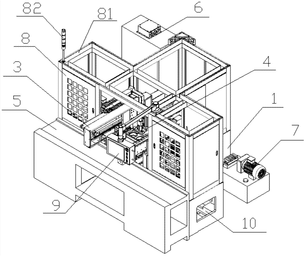 Yaw brake machine tool