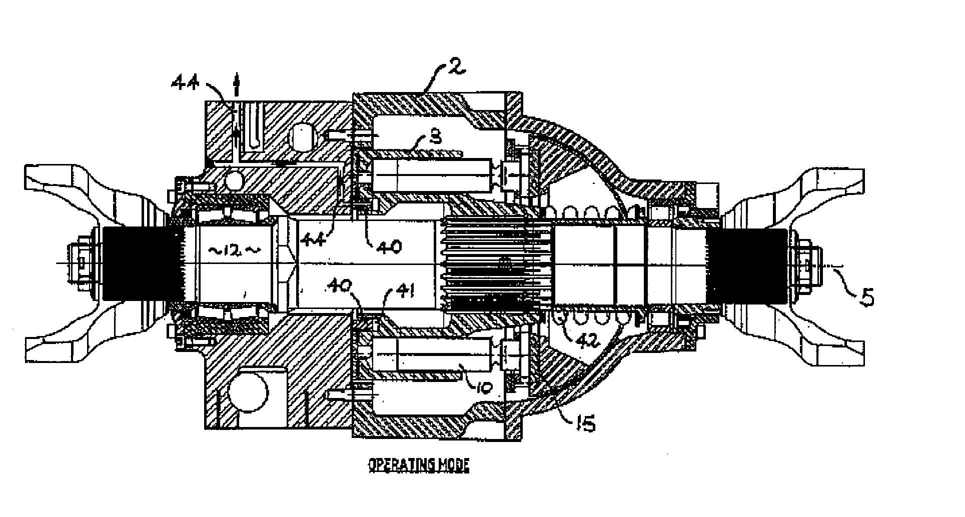 Lift off cylinder for axial piston hydraulic pump