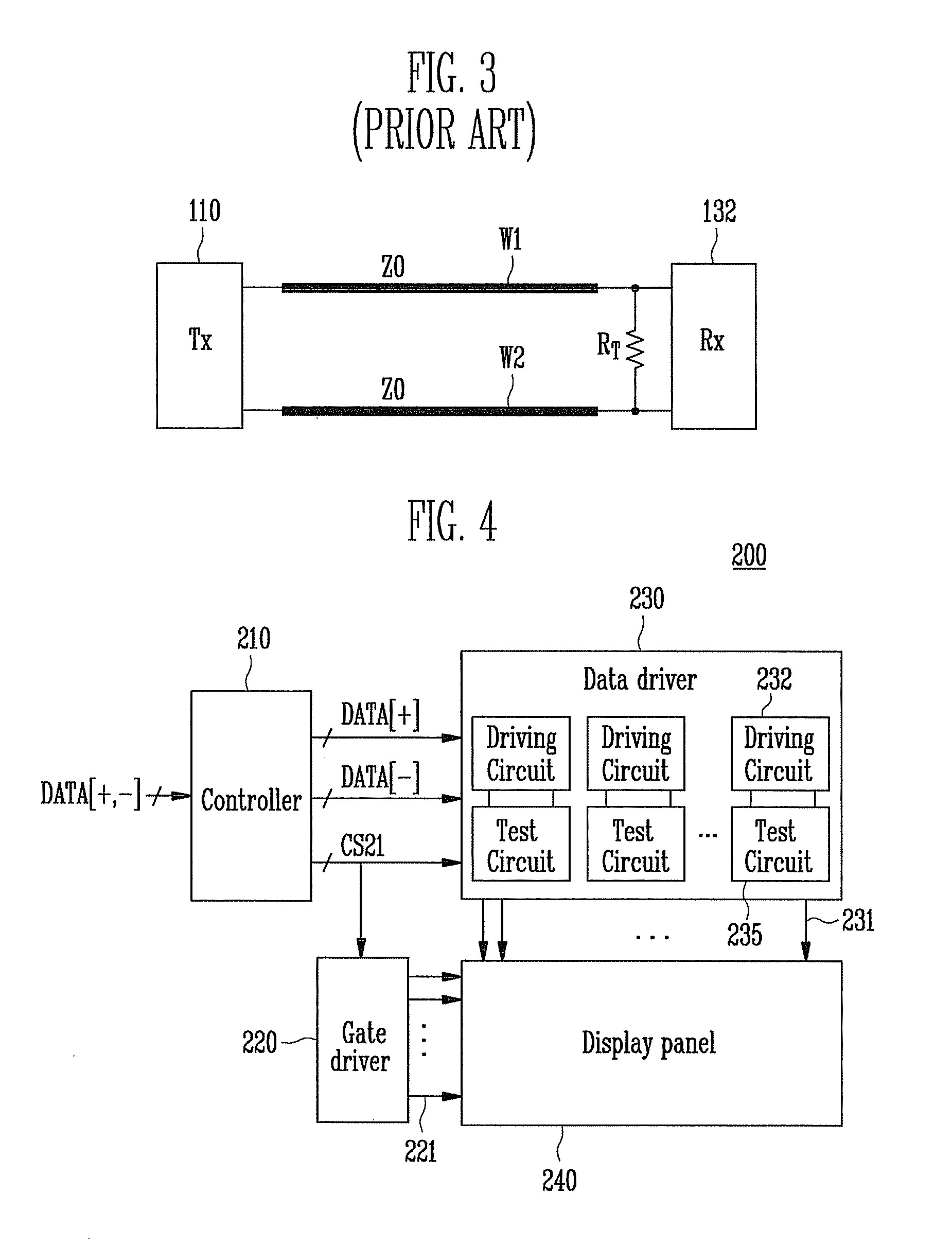 Differential signaling system and flat panel display with the same