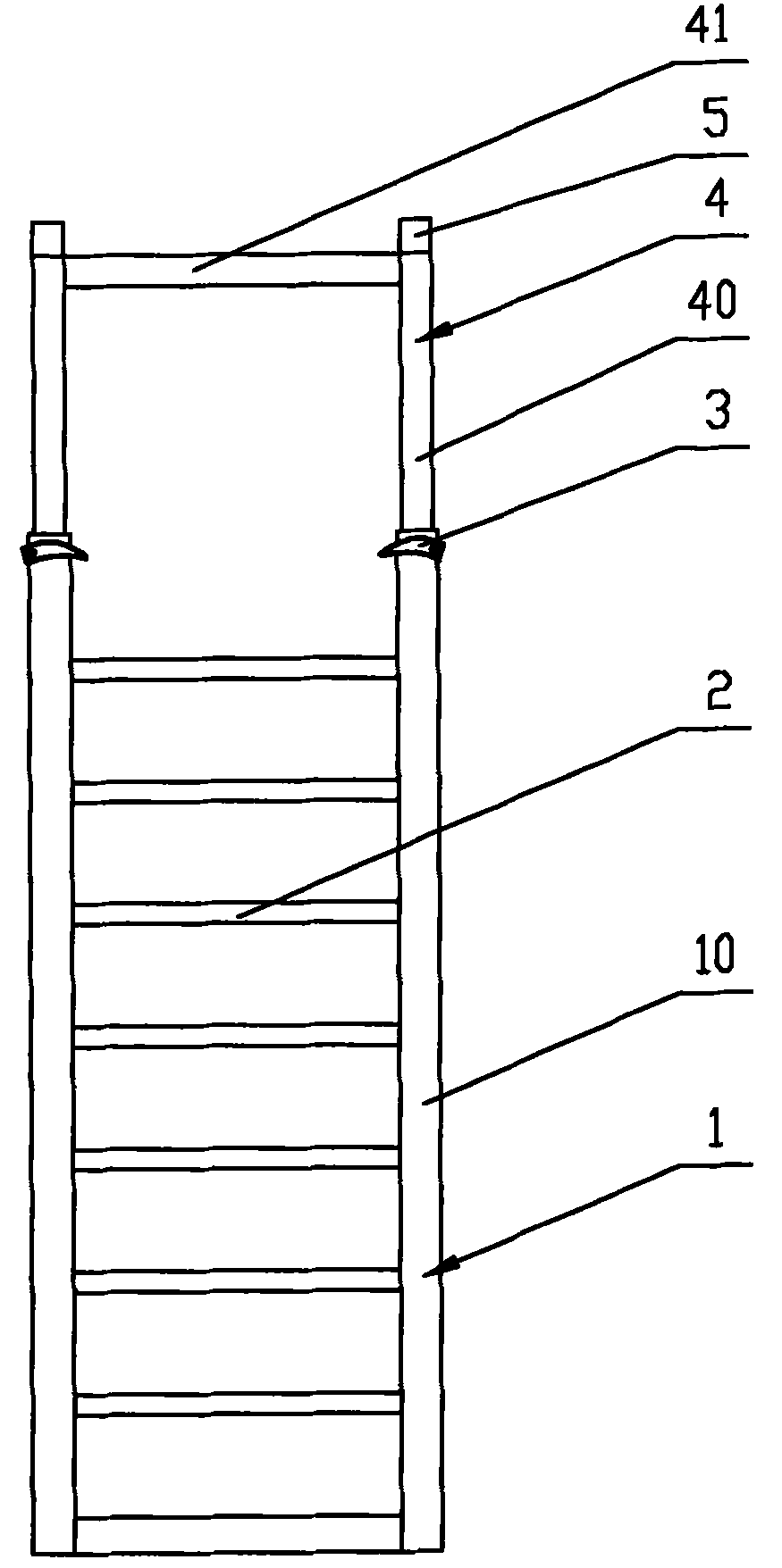 Safety boarding ladder for ship